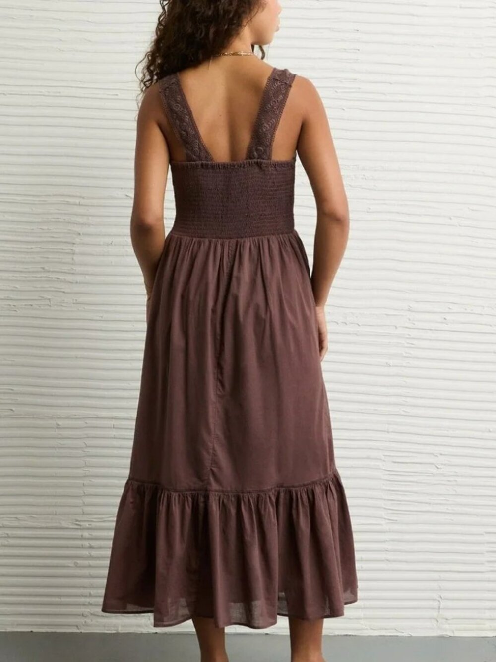 BNWT American Eagle Catie Corset Crochet Midi Dress - Picture 2 of 7